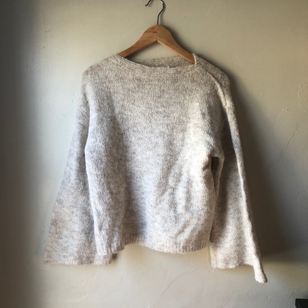 NWT Princess Polly Cream bell-sleeve sweater